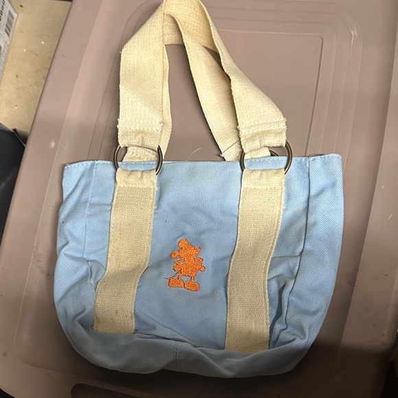 Disney parks Blue and Cream small Tote Bag - Picture 1 of 6